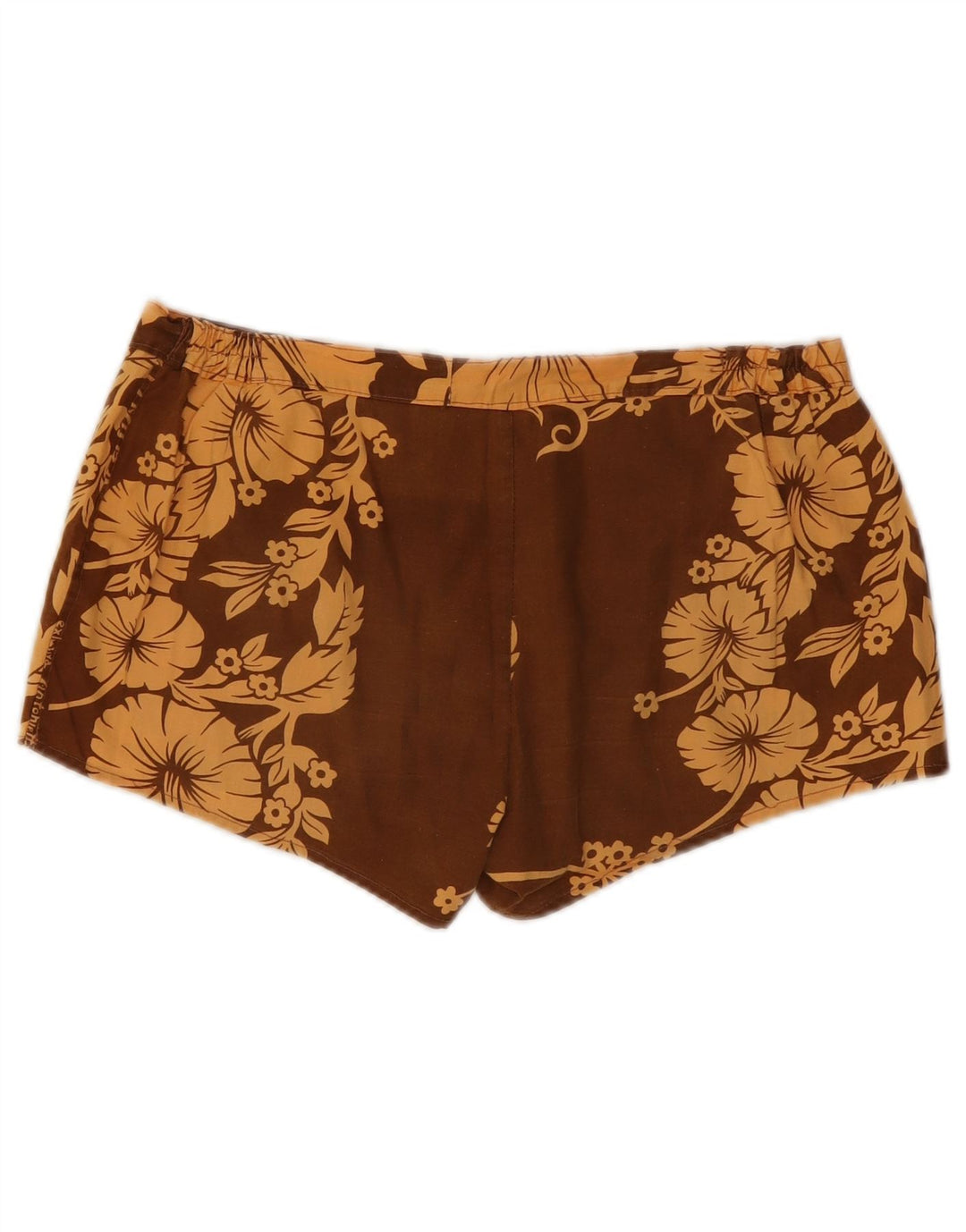 Vintage Womens Hot Pants W32 Medium Brown Floral