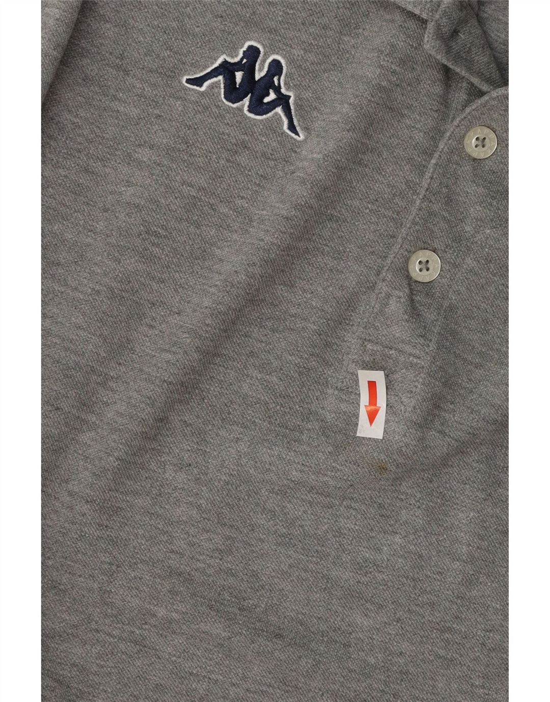 KAPPA Mens Polo Shirt Medium Grey Cotton