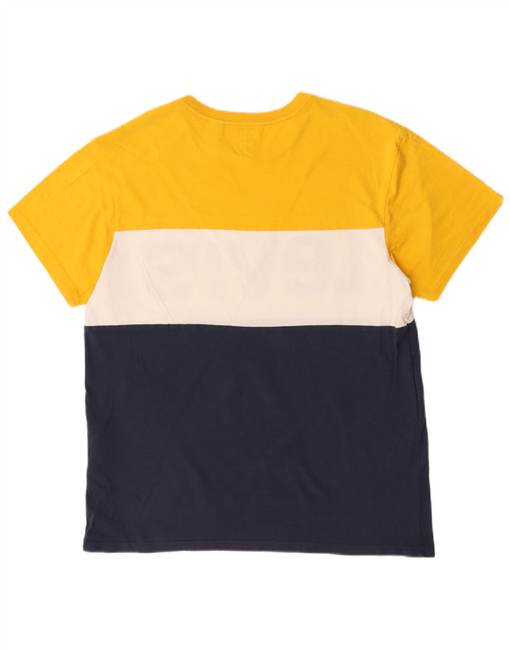 Levi's Mens Graphic T-Shirt Top Medium Multicoloured Colourblock Cotton