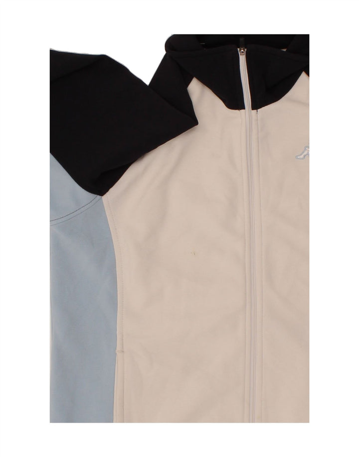 KAPPA Womens Tracksuit Top Jacket UK 14 Medium Multicoloured Colourblock Vintage Kappa and Second-Hand Kappa from Messina Hembry 