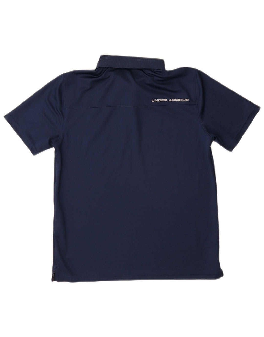 UNDER ARMOUR Boys Heat Gear Polo Shirt 11-12 Years Large  Navy Blue