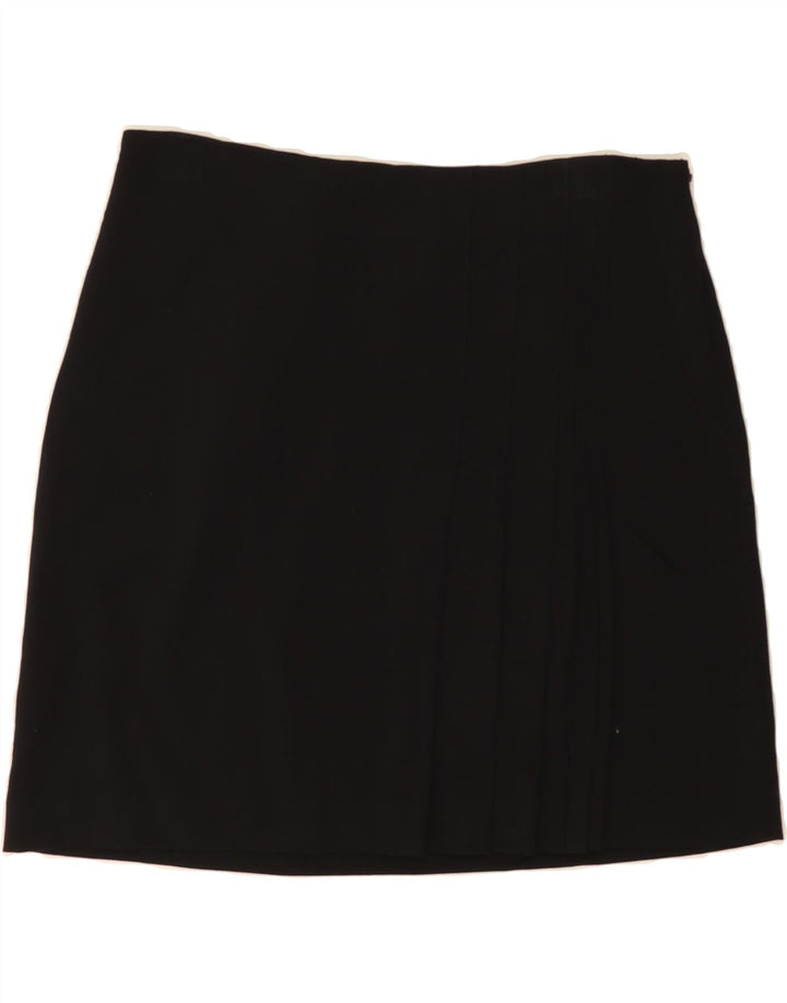 MOSSIMO Womens Stretch A-Line Skirt US 10 Large W32  Black Polyester Vintage Mossimo and Second-Hand Mossimo from Messina Hembry 