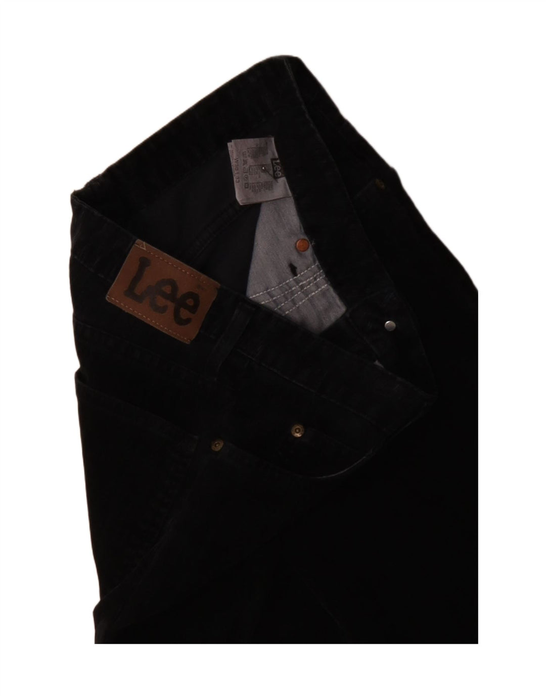 LEE Womens Bootcut Corduroy Trousers W30 L30 Navy Blue Cotton