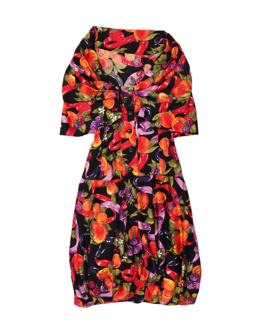 VINTAGE Womens Abstract Pattern Bubble Dress UK 12 Medium Multicoloured Vintage Vintage and Second-Hand Vintage from Messina Hembry 