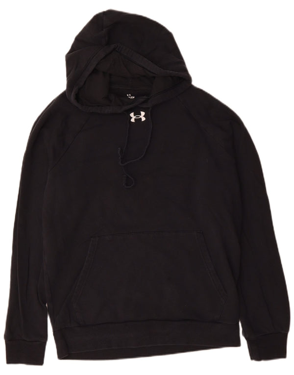 Under Armour Mens Hoodie Jumper Small Black Cotton