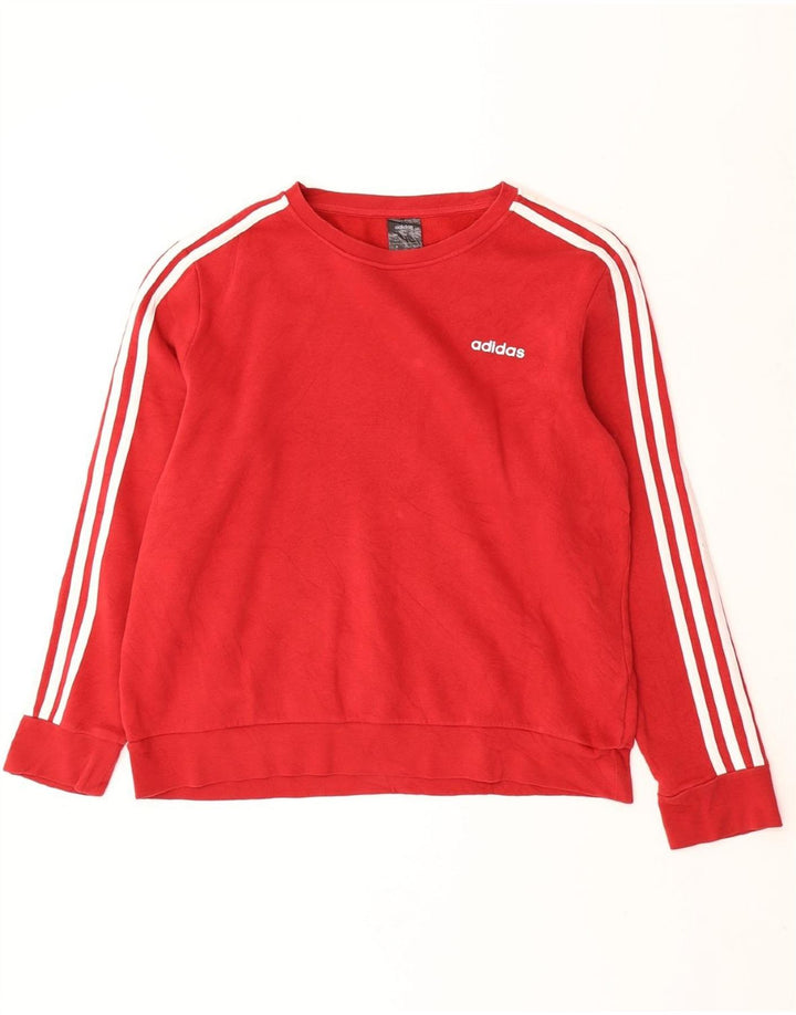ADIDAS Womens Sweatshirt Jumper UK 20/22 XL Red
