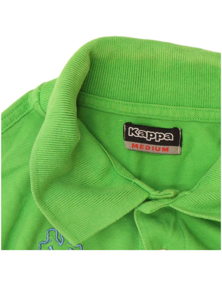 KAPPA Mens Polo Shirt Medium Green Cotton