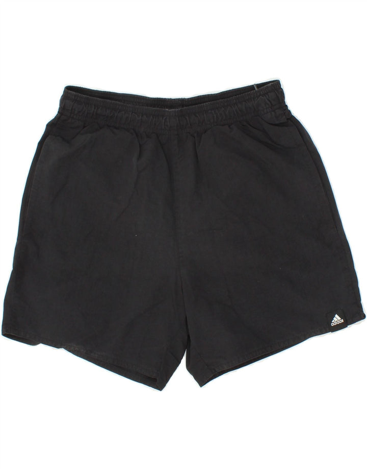 ADIDAS Womens Sport Shorts UK 8 Small  Black Polyester Vintage Adidas and Second-Hand Adidas from Messina Hembry 
