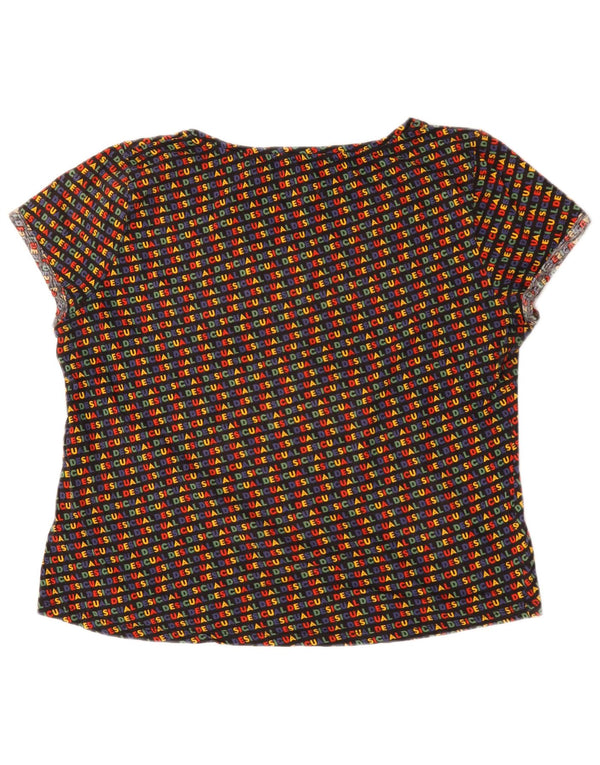 Desigual Womens Graphic T-Shirt Top UK 20 2XL Multicoloured
