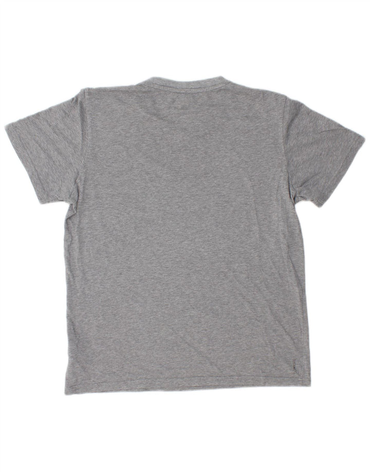 Adidas Mens T-Shirt Top Medium Grey Cotton