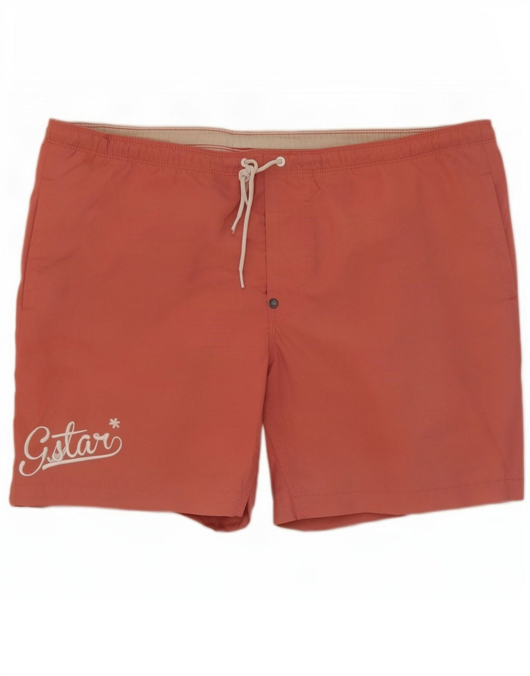 G-Star Mens Graphic Swimming Shorts Large Red Polyester