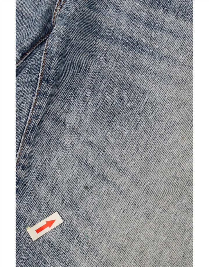 HUGO BOSS Mens Distressed Denim Shorts W36 Large Blue