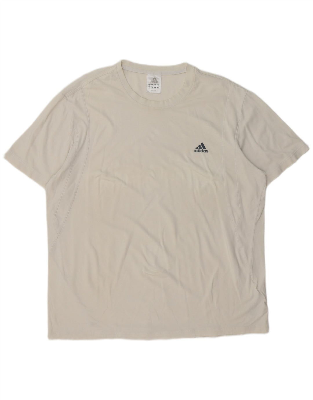 Adidas Mens T-Shirt Top 2XL White Cotton