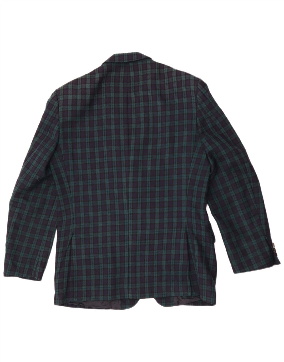 Highland Mens 2 Button Blazer Jacket IT 50 Large Green Check Wool