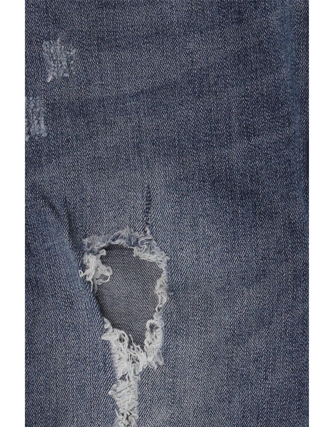 Zara Womens Distressed Slim Jeans W36 L28 Blue Polyester