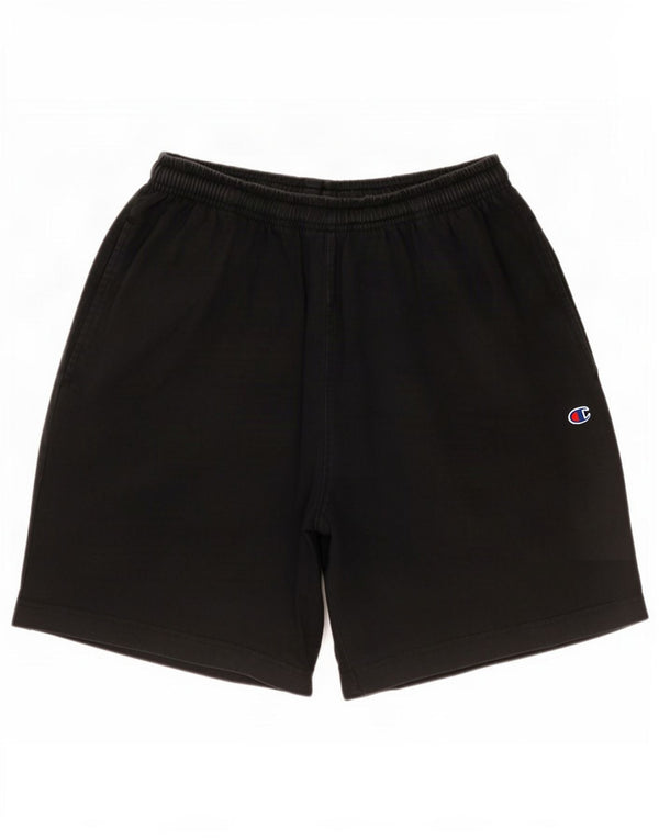Champion Mens Sport Shorts Large Black Cotton