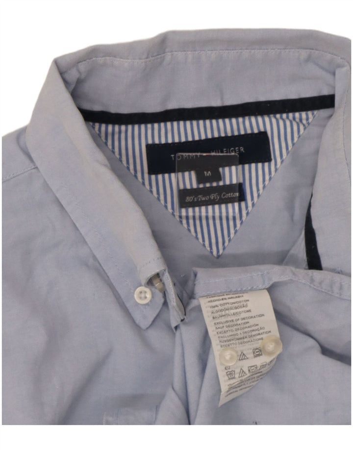 Tommy Hilfiger Mens Shirt Medium Blue Cotton