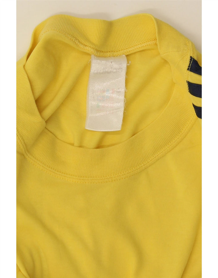 Adidas Mens T-Shirt Top Medium Yellow