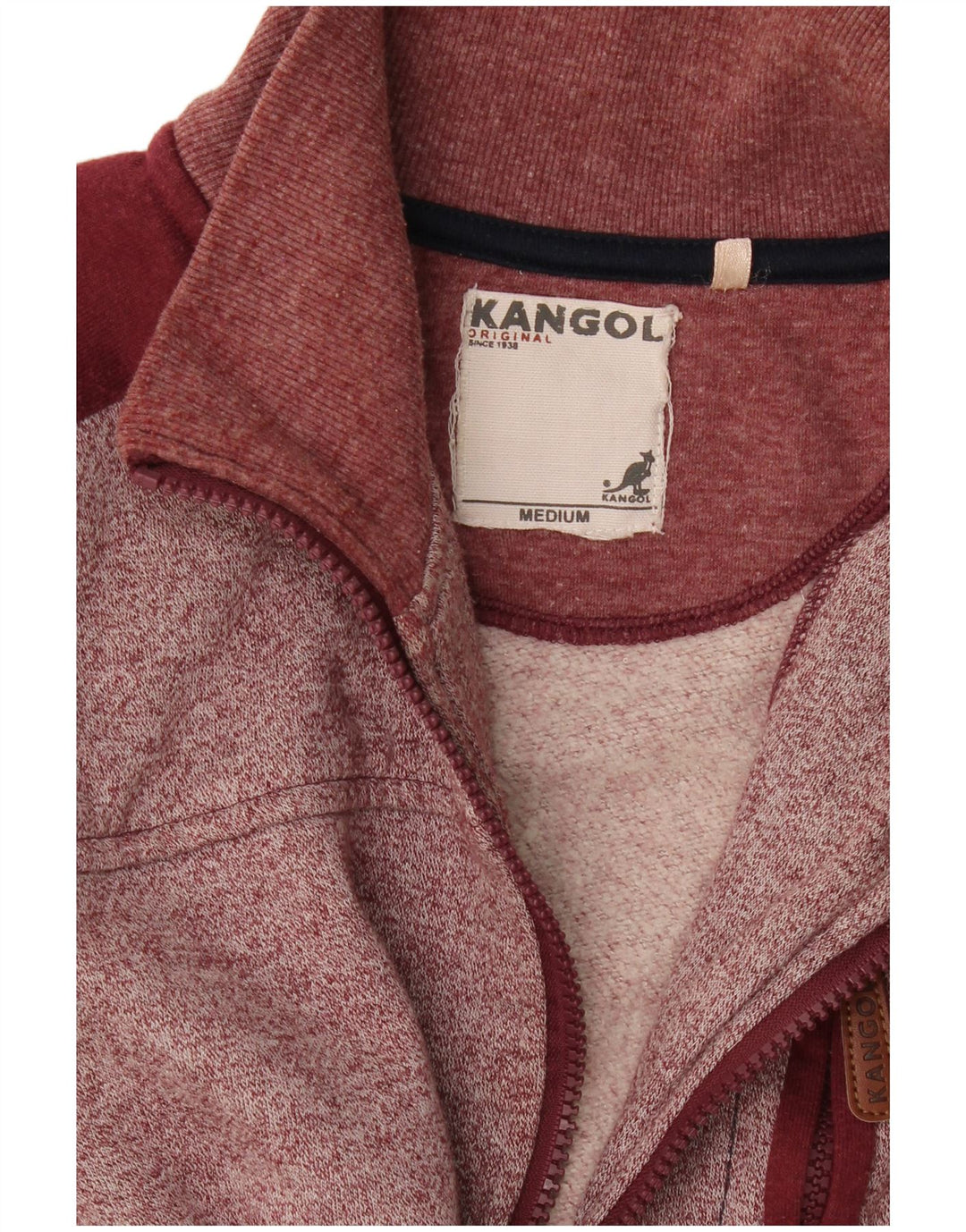 Kangol Mens Tracksuit Top Jacket Medium Burgundy