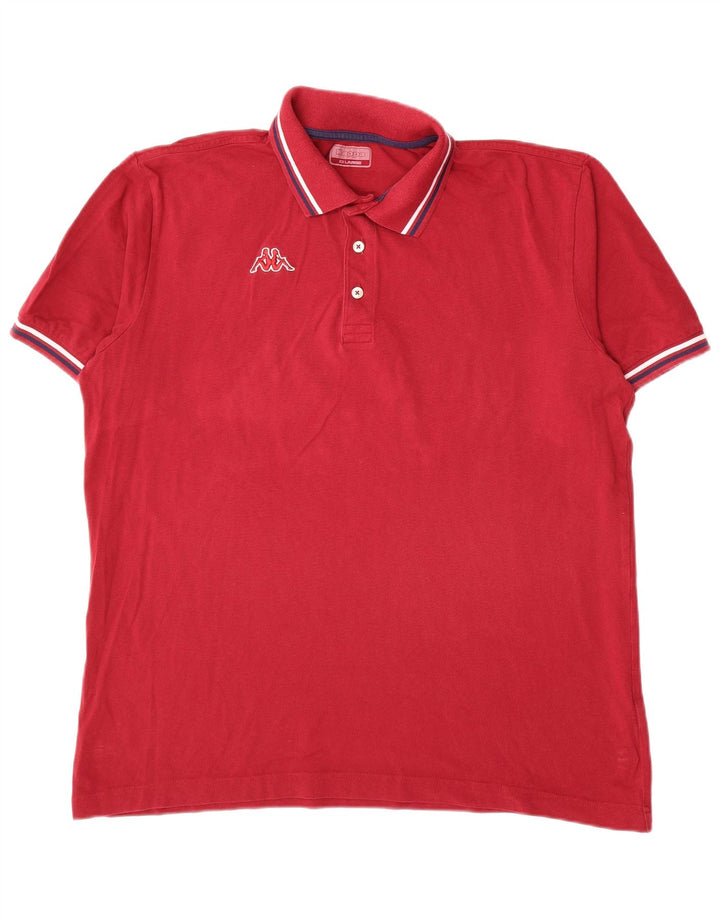 Kappa Mens Polo Shirt 2XL Red