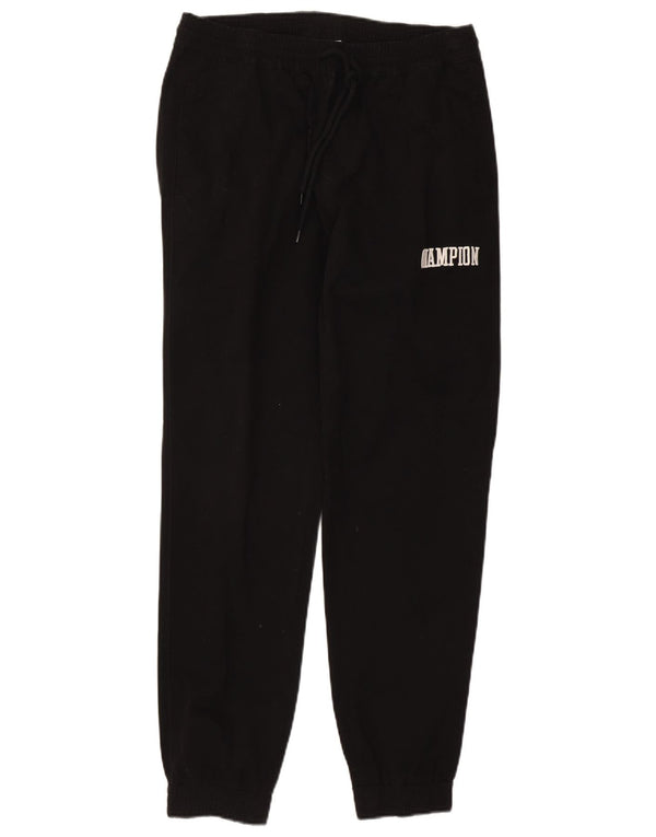 Champion Mens Graphic Tracksuit Trousers Joggers Large Black Cotton