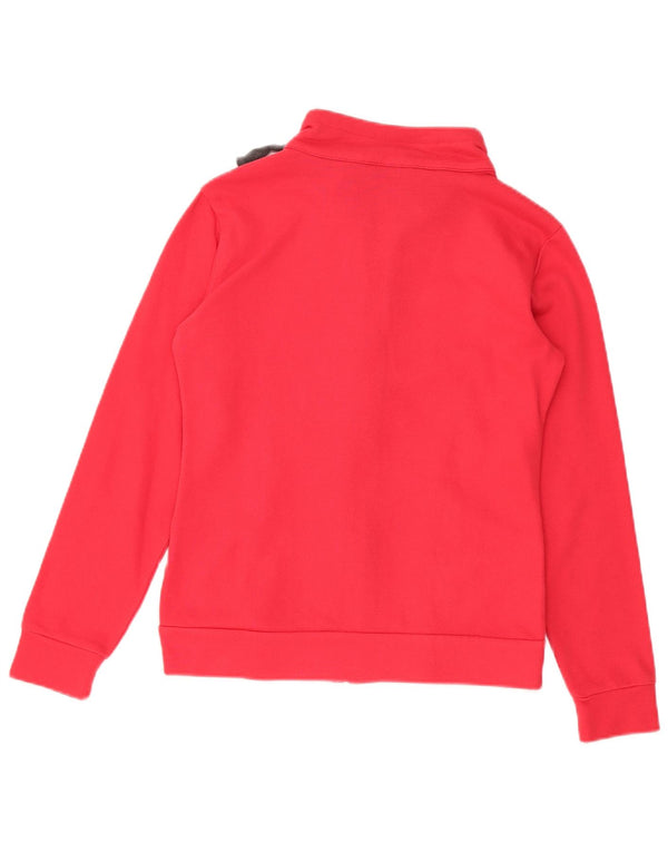 Champion Womens Tracksuit Top Jacket UK 10 Small Red Cotton