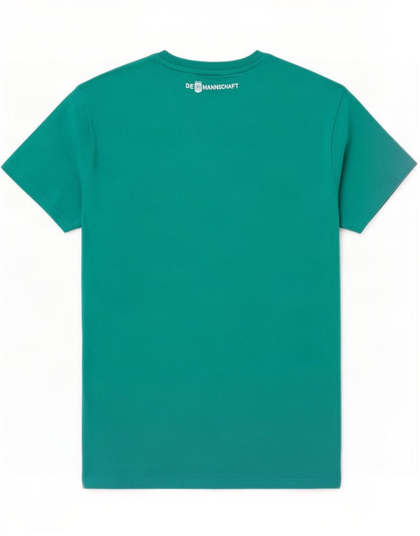 Adidas Mens Deutscher Fussball Bund T-Shirt Top XL Turquoise Cotton