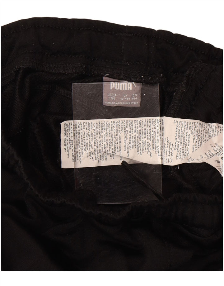 Puma Boys Tracksuit Trousers 13-14 Years  Black Polyester