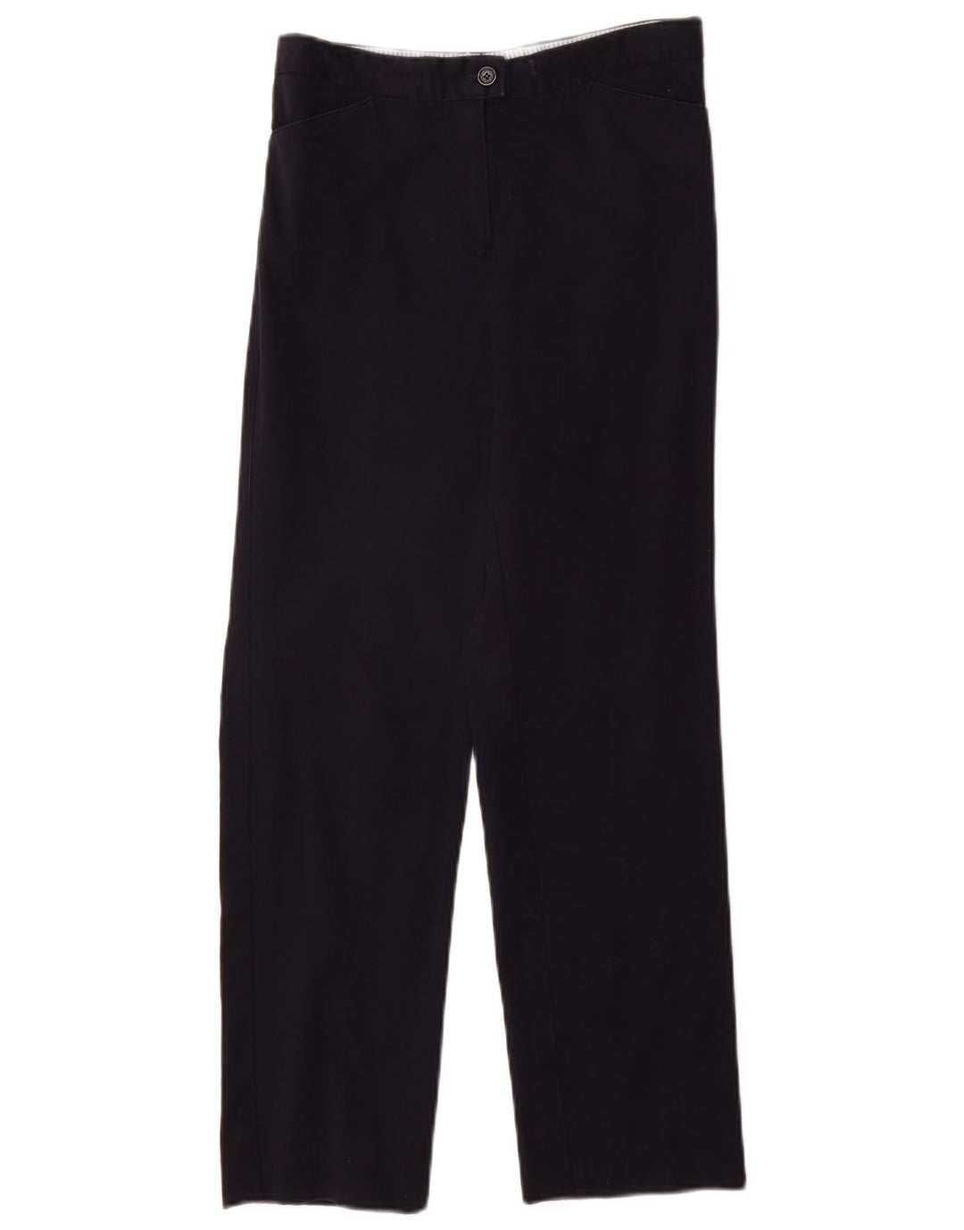 TOMMY HILFIGER Womens Straight Chino Trousers W26 L27 Navy Blue Cotton