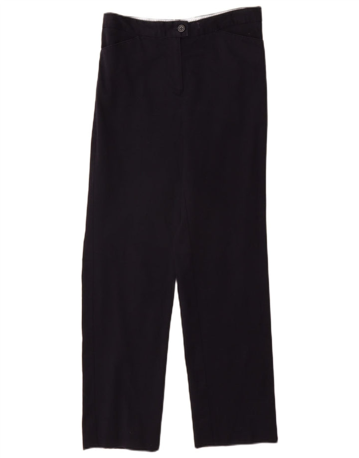 TOMMY HILFIGER Womens Straight Chino Trousers W26 L27 Navy Blue Cotton