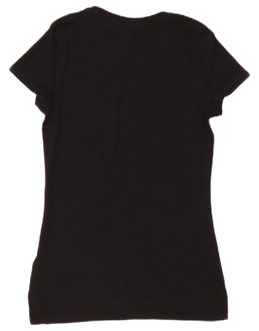 TOMMY HILFIGER Womens T-Shirt Top UK 12 Medium Black Cotton