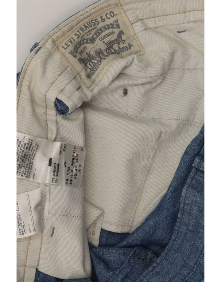 Levi's Mens Chino Shorts W36 Large Blue Cotton