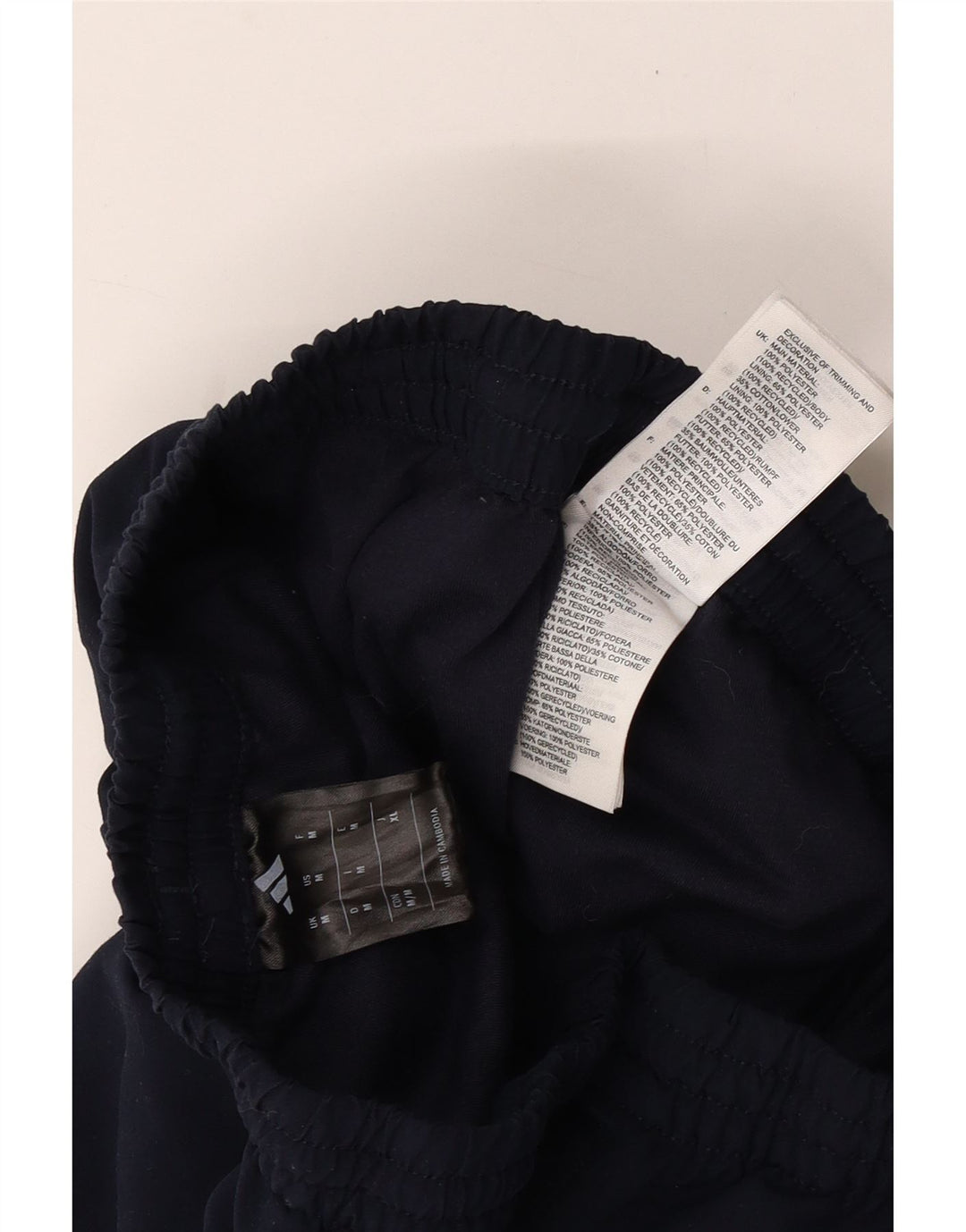 Adidas Womens UK 14 Medium Navy Blue Polyester