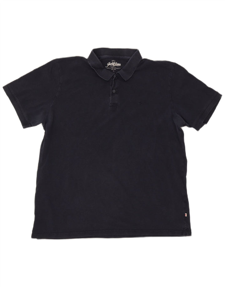 Jack & Jones Mens Polo Shirt XL Navy Blue
