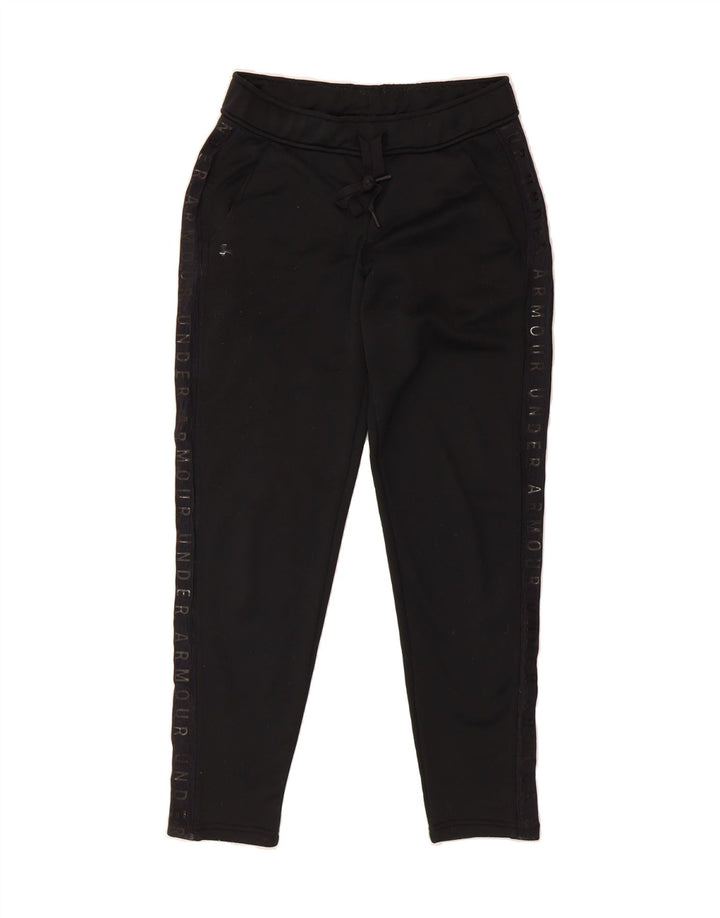 UNDER ARMOUR Mens Graphic Tracksuit Trousers Small  Black Vintage Under Armour and Second-Hand Under Armour from Messina Hembry 