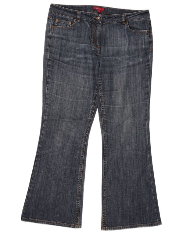 Monsoon Womens Flared Jeans UK 14 Large W35 L29 Blue Cotton