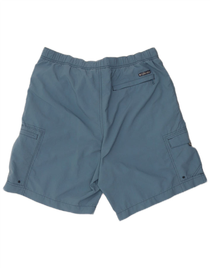 Columbia Mens Cargo Shorts Medium W36 Blue Nylon