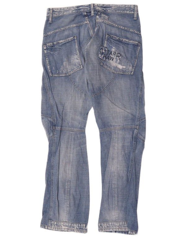 G-Star Mens Cargo Straight Jeans W34 L32 Blue Cotton