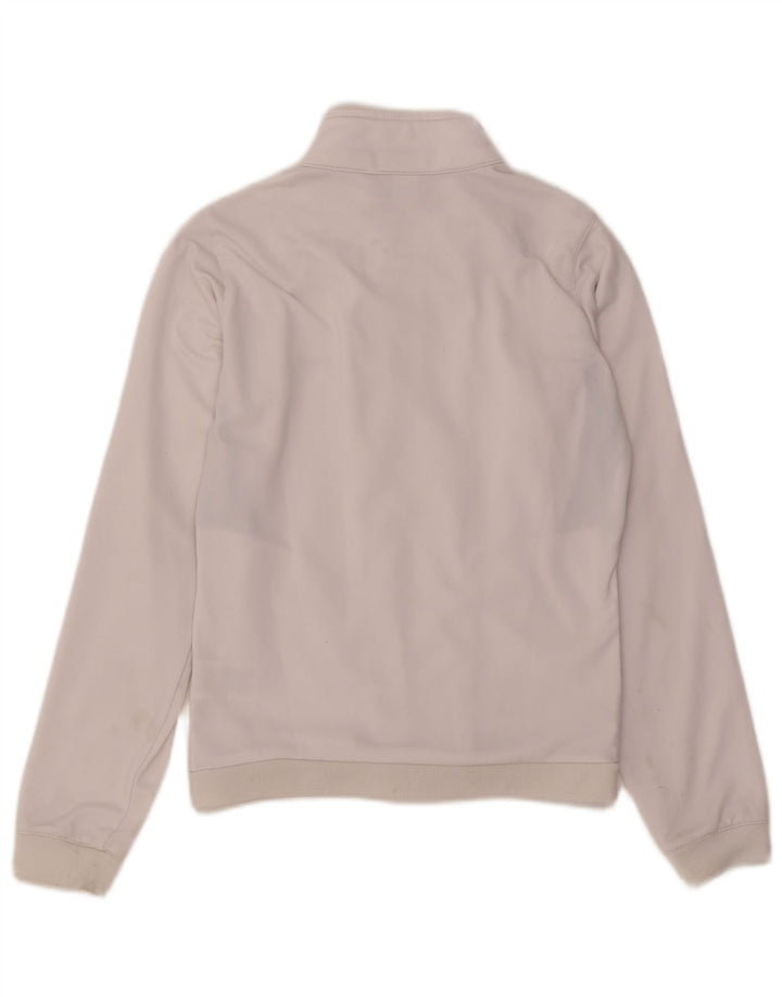 Reebok Womens Tracksuit Top Jacket UK 12 Medium White Colourblock Polyester