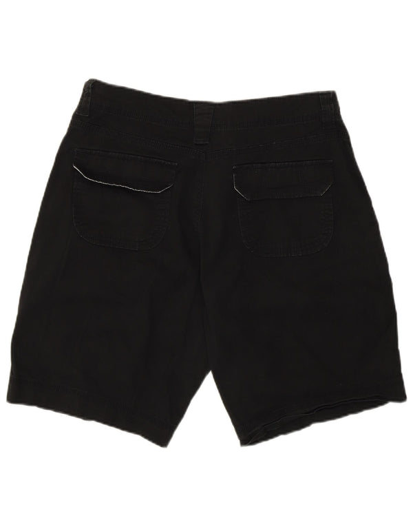 Lee Womens Natural Fit Chino Shorts US 12 Large W34 Black Cotton