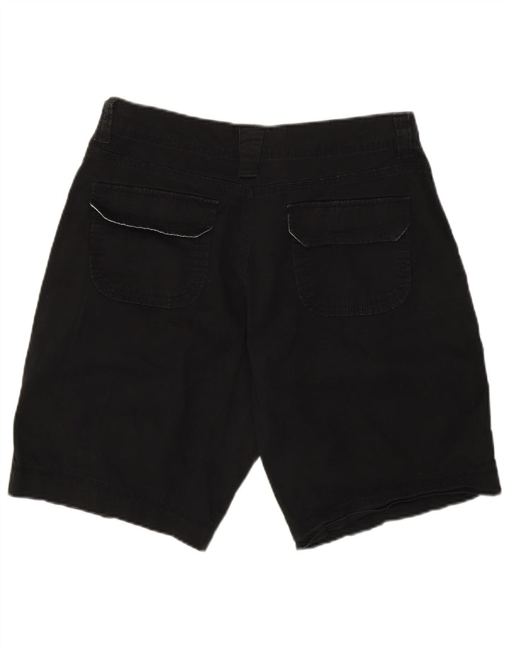 Lee Womens Natural Fit Chino Shorts US 12 Large W34 Black Cotton