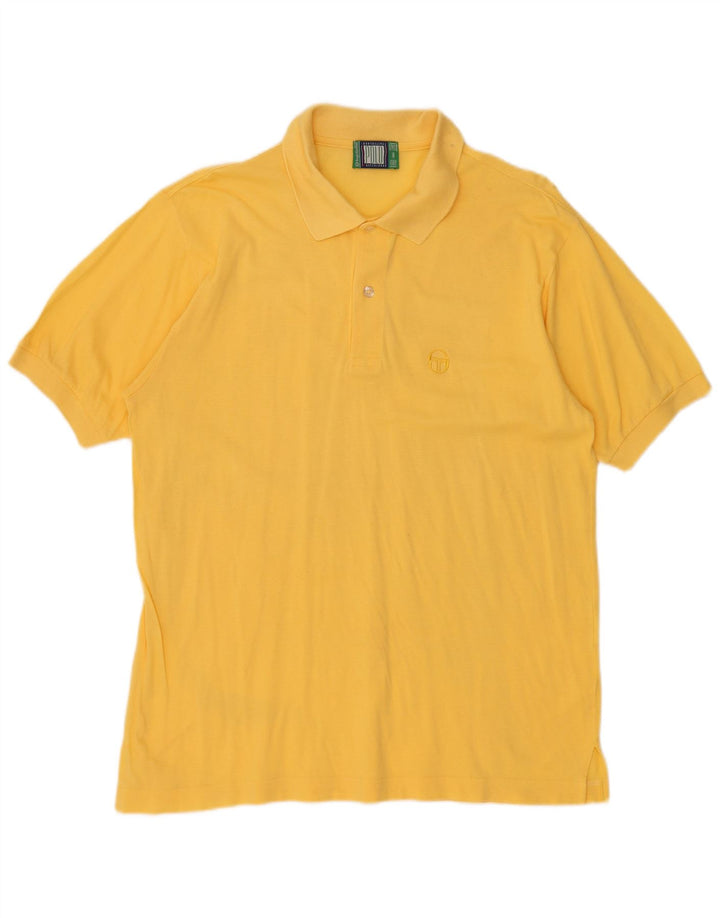 SERGIO TACCHINI Mens Polo Shirt Medium Yellow