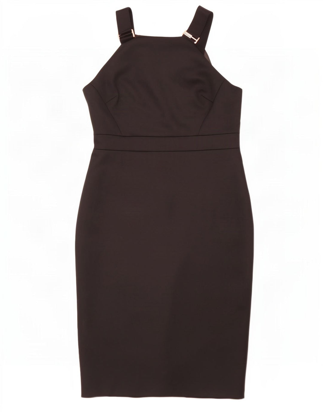 Ted Baker Womens Sleeveless Bodycon Dress Size 5 XL Black Polyester