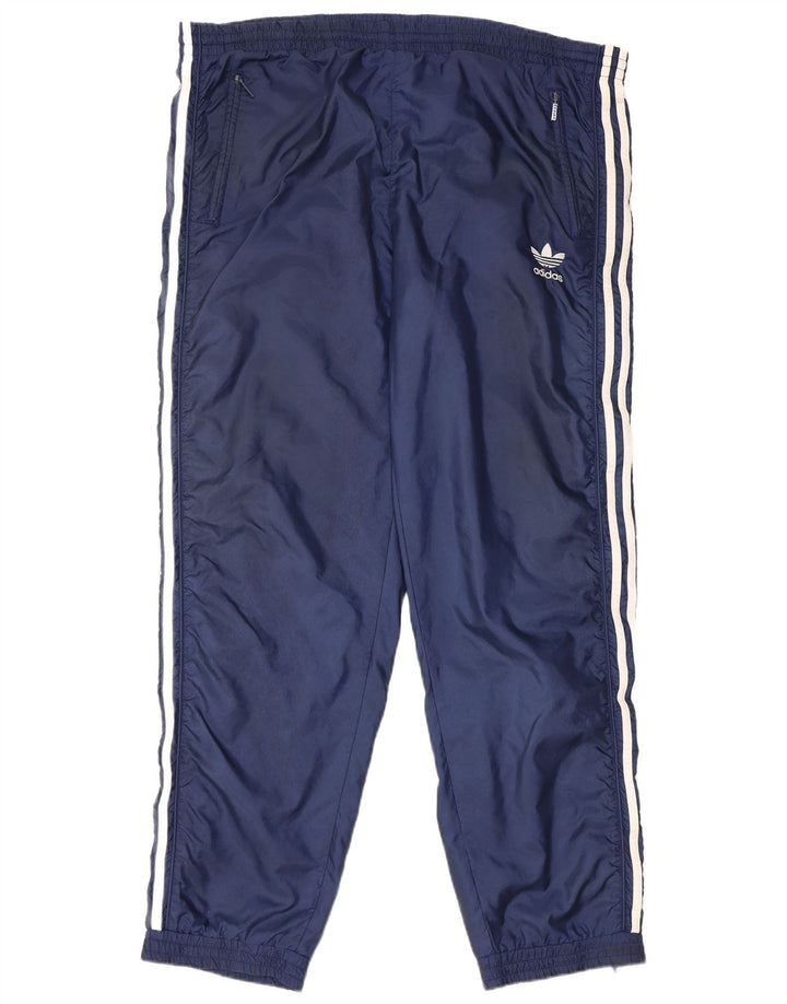 Adidas Mens Tracksuit Trousers UK 40 Medium Navy Blue Polyamide