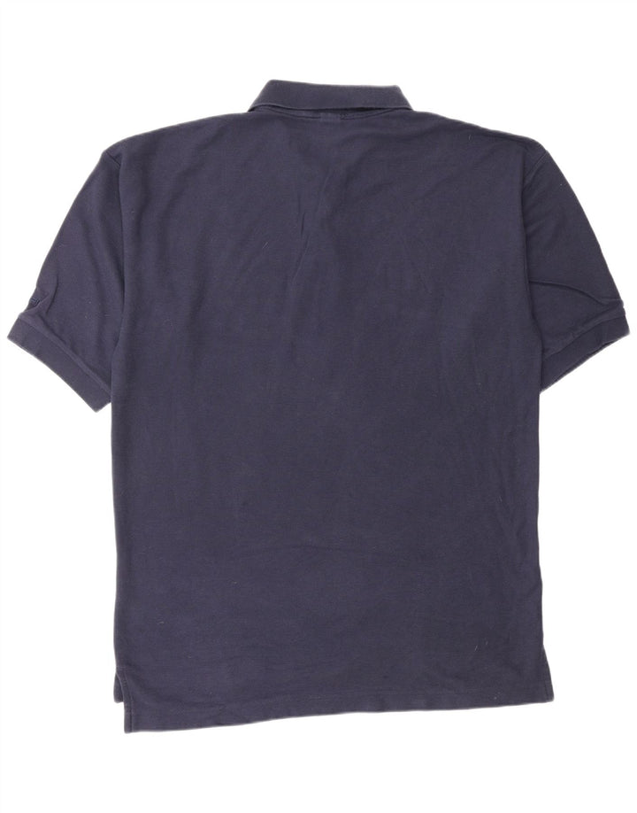 FILA Mens Polo Shirt Large Navy Blue Cotton
