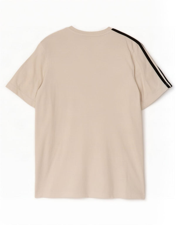 Adidas Mens T-Shirt Top Medium White Cotton