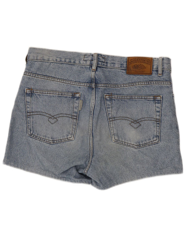 Southern Mens Denim Shorts W36 Large Blue Cotton