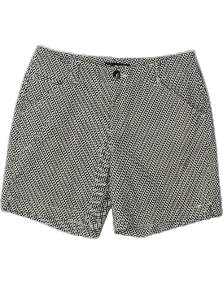 LEE Womens Mid Rise Casual Shorts US 6 Medium W28 Black Argyle/Diamond Vintage Lee and Second-Hand Lee from Messina Hembry 