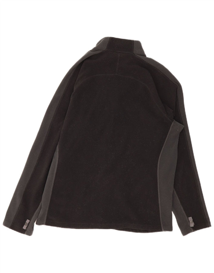 The North Face Mens Fleece Jacket UK 38 Medium Black Colourblock