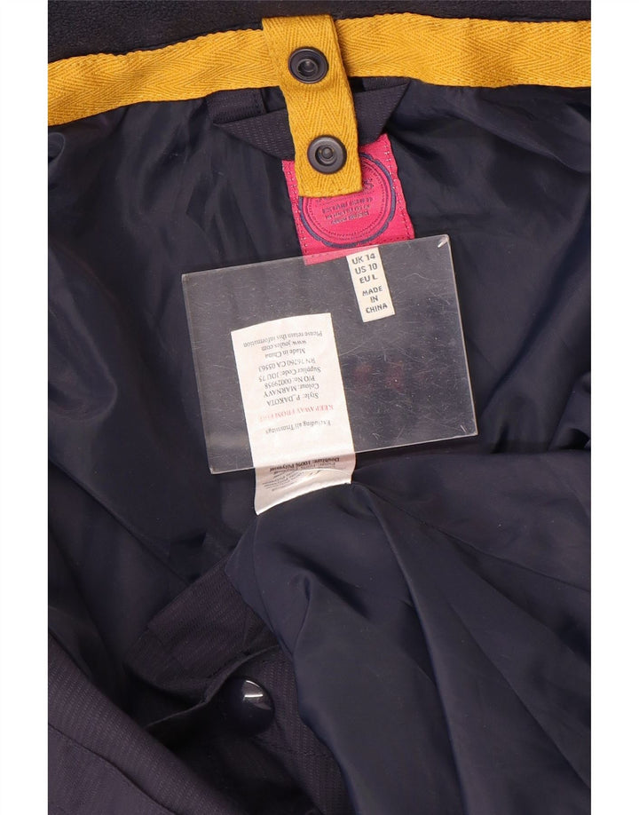 Joules Womens Utility Jacket UK 14 Large Navy Blue Polyester